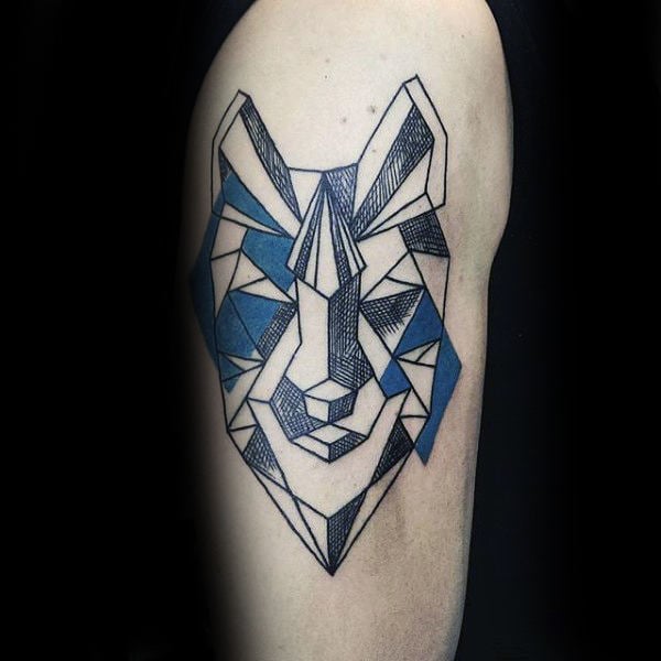tatuaje lobo geometrico 07