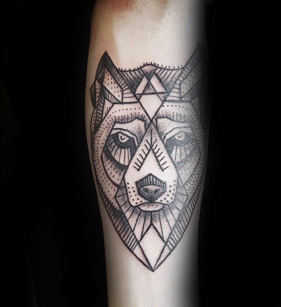 tatuaje lobo geometrico 101