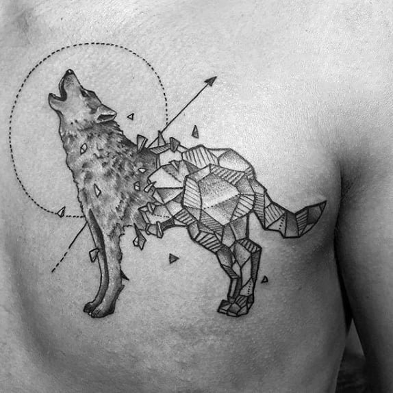 tatuaje lobo geometrico 137