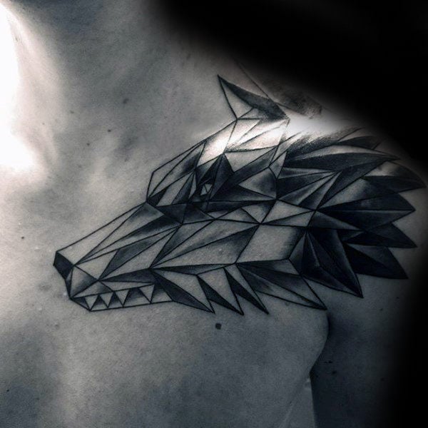 tatuaje lobo geometrico 139