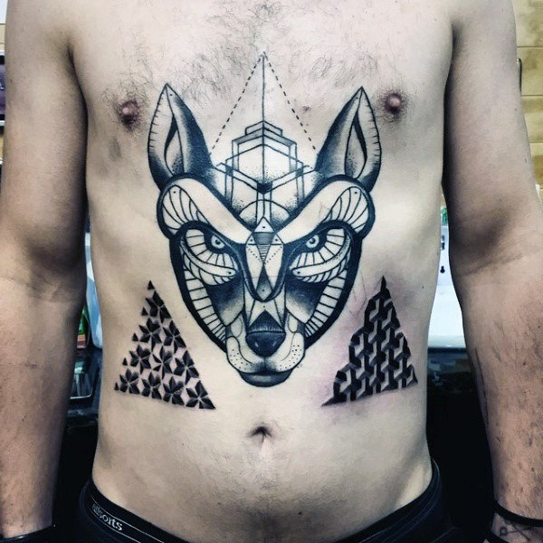 tatuaje lobo geometrico 15
