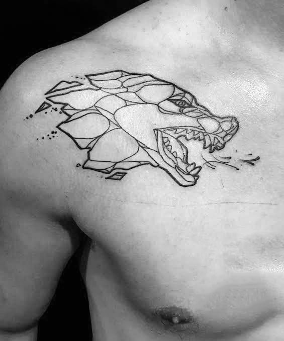 tatuaje lobo geometrico 167
