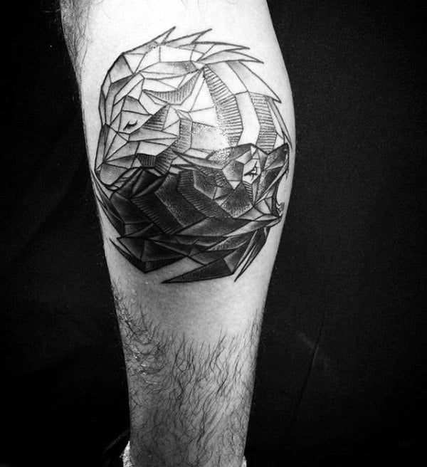 tatuaje lobo geometrico 173