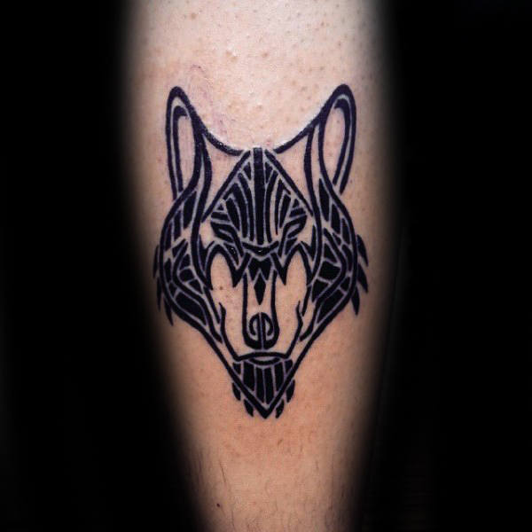 tatuaje lobo tribal 11