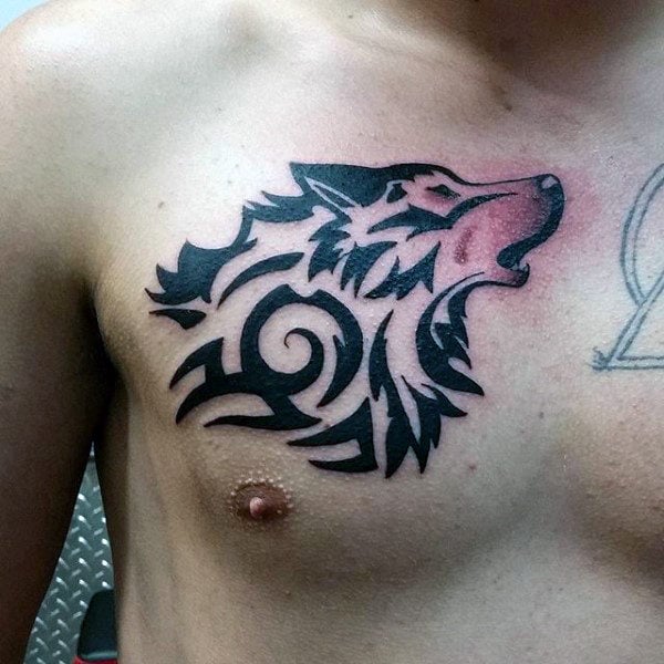 tatuaje lobo tribal 13