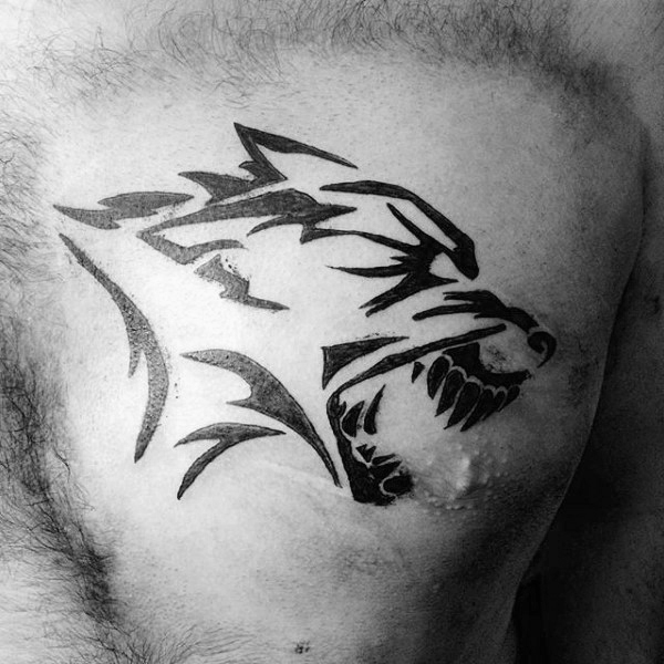 tatuaje lobo tribal 67