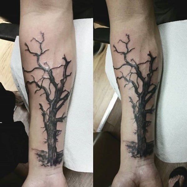 tatuaje manga de arbol 101