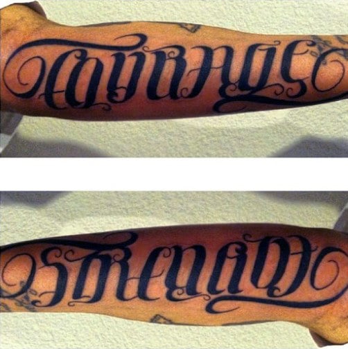 tatuaje palabra ambigrama 05