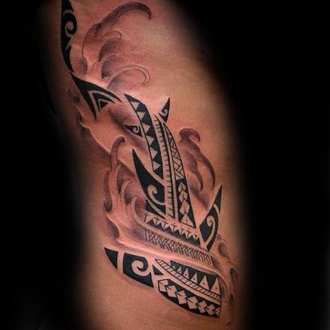 tatuaje tiburon tribal 43