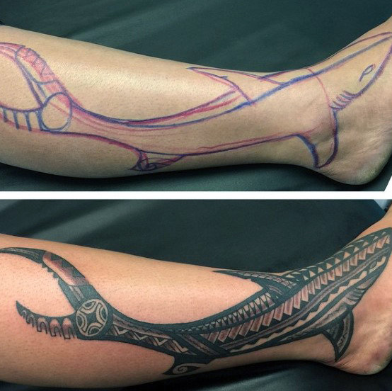 tatuaje tiburon tribal 49