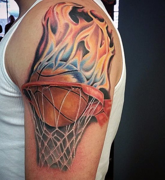 tatuaje baloncesto basquet 46