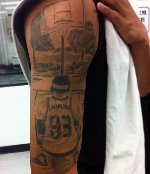 tatuaje baloncesto basquet 55