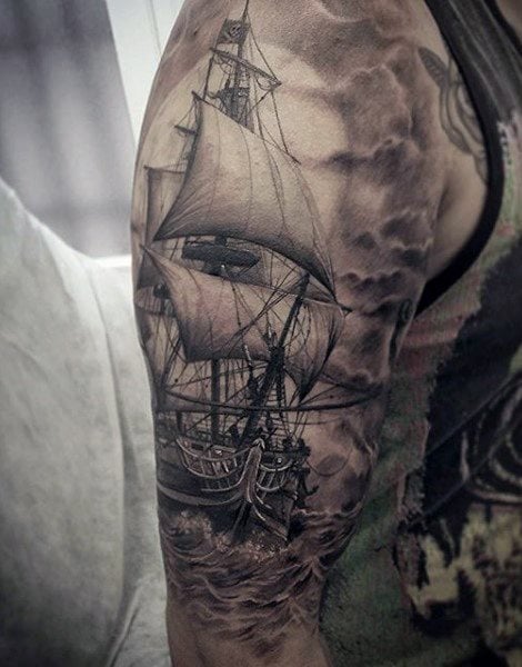 tatuaje barco 19