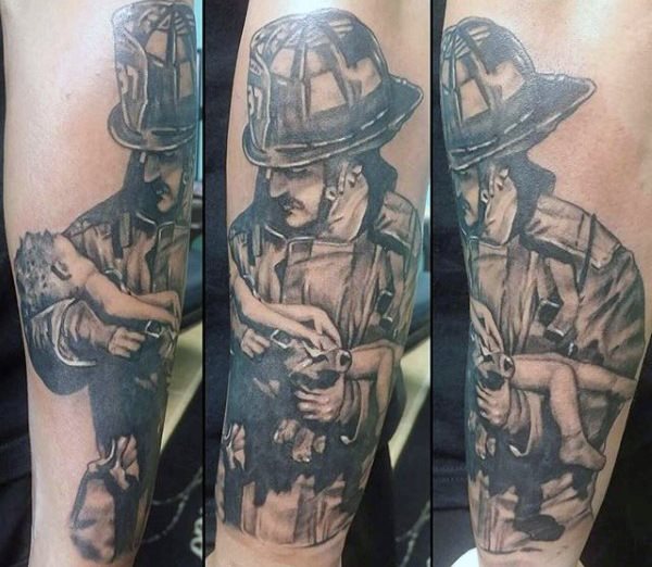 tatuaje bombero 136