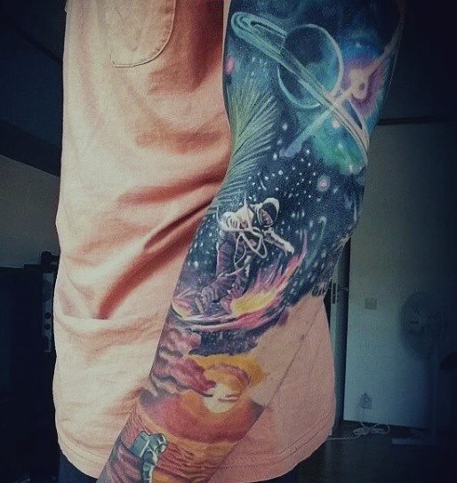 tatuaje espacio sideral 40