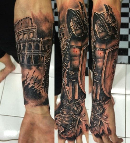 tatuaje gladiador 112