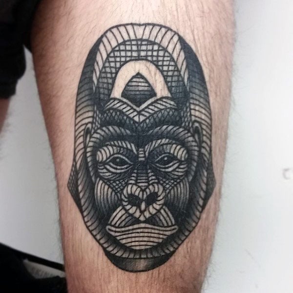 tatuaje gorila 100