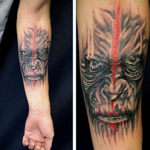 tatuaje gorila 106