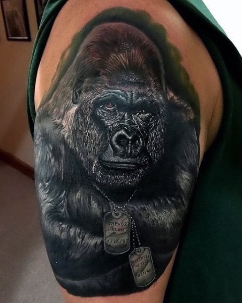 tatuaje gorila 127