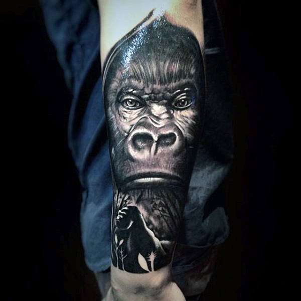 tatuaje gorila 148