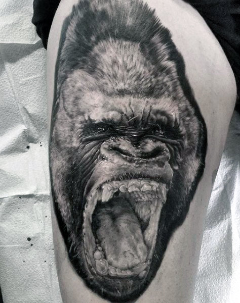 tatuaje gorila 64