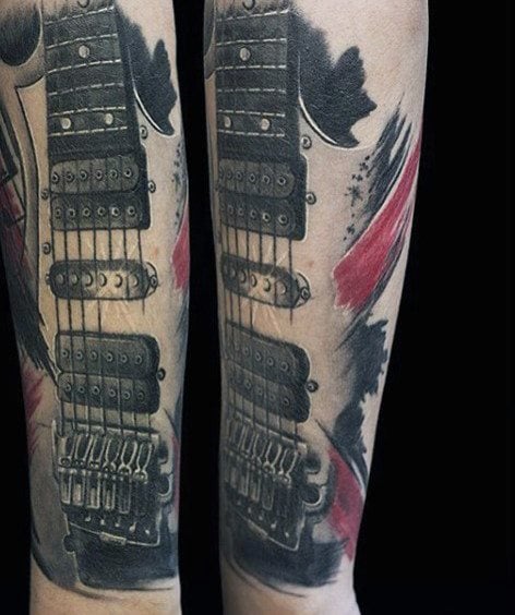 tatuaje guitarra 169