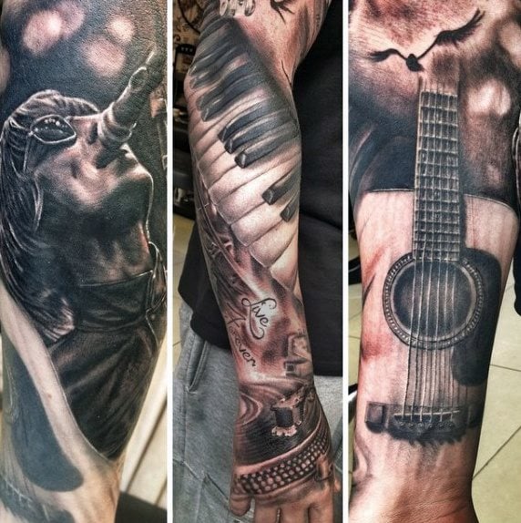 tatuaje guitarra 67
