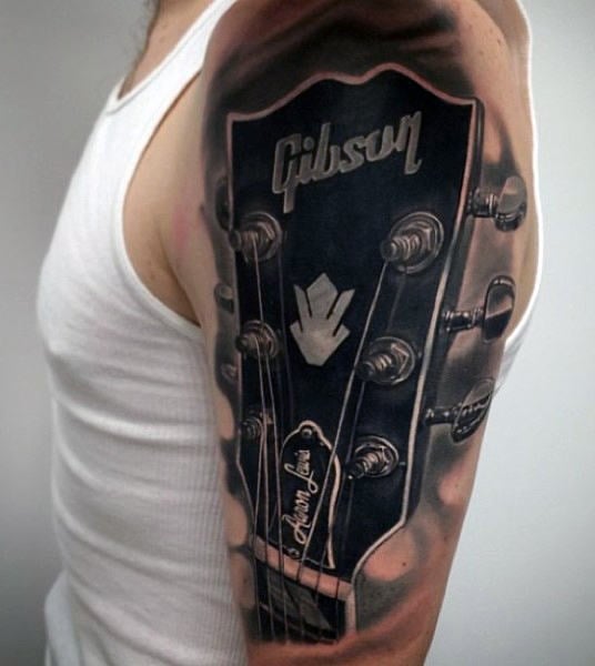 tatuaje guitarra 91