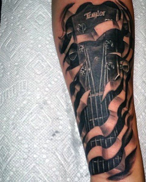 tatuaje guitarra 94
