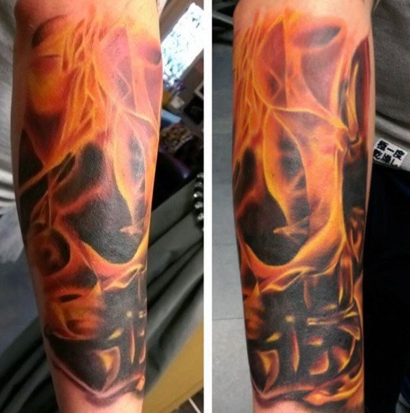 tatuaje llama fuego 01