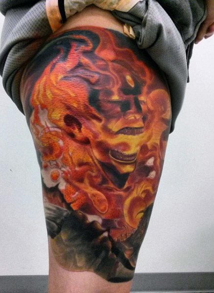 tatuaje llama fuego 133