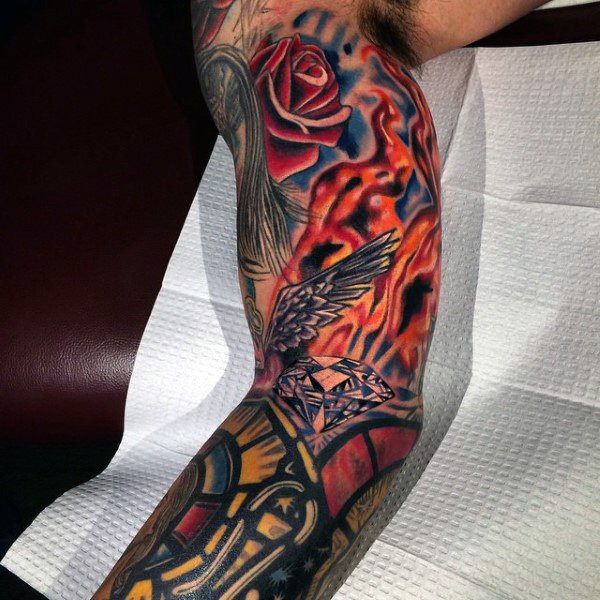 tatuaje llama fuego 139