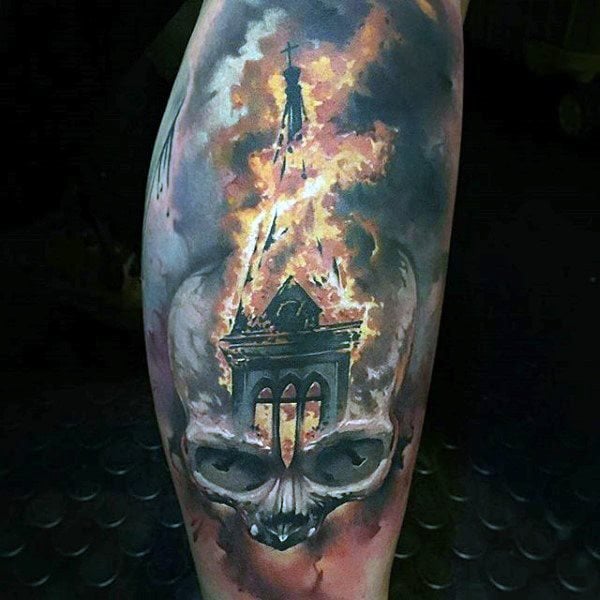 tatuaje llama fuego 43