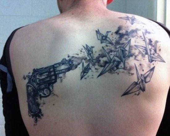 tatuaje pistola 40