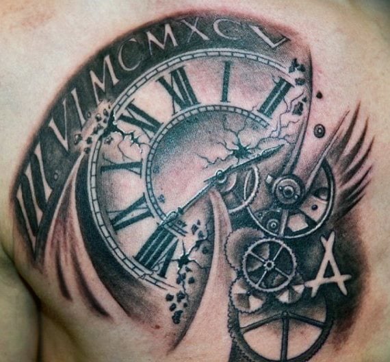 tatuaje reloj 13