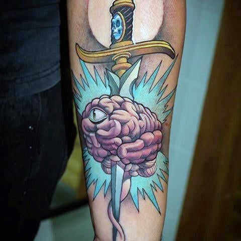 tatuaje cerebro 35