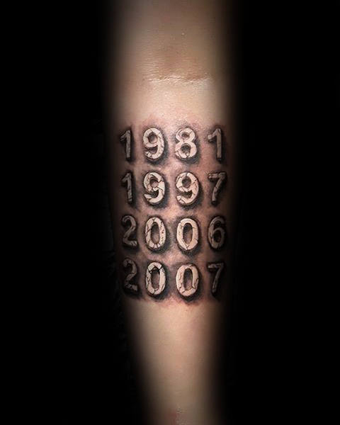 tatuaje numeros 114
