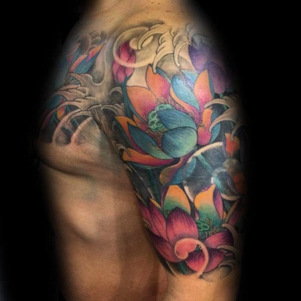 tatuaje flor de loto 112