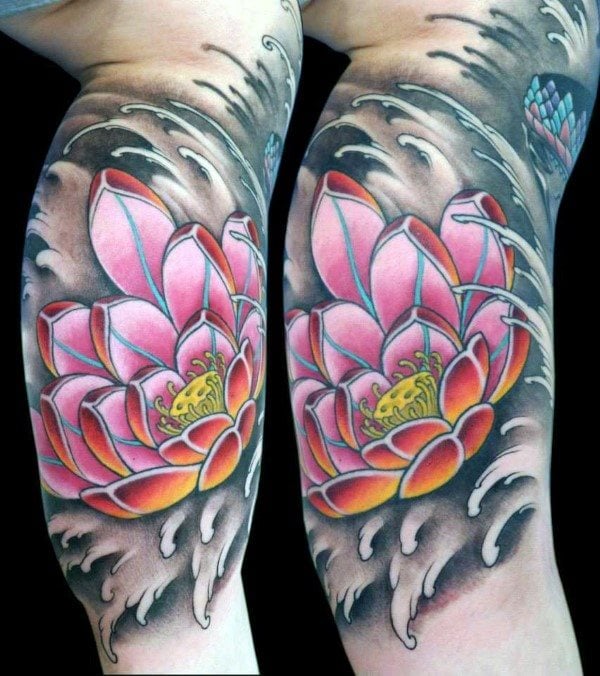 tatuaje flor de loto 127
