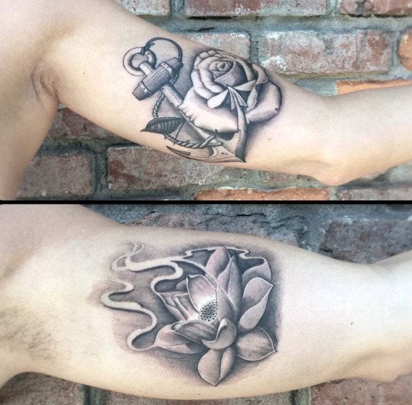 tatuaje flor de loto 136