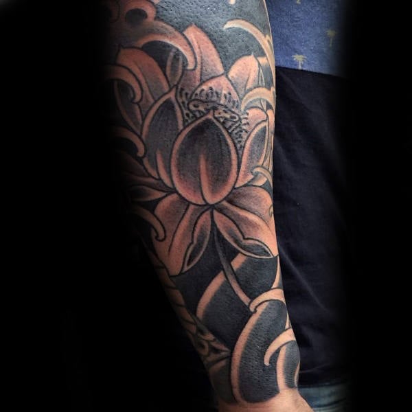 tatuaje flor de loto 16