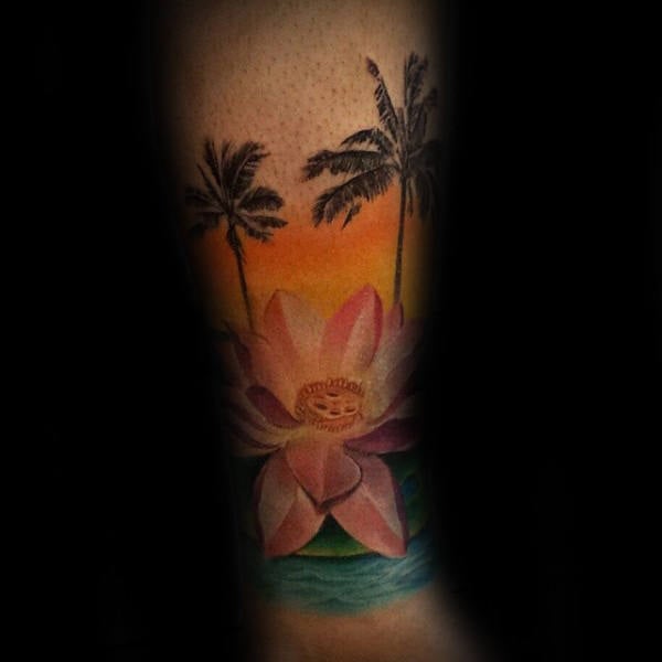 tatuaje flor de loto 208