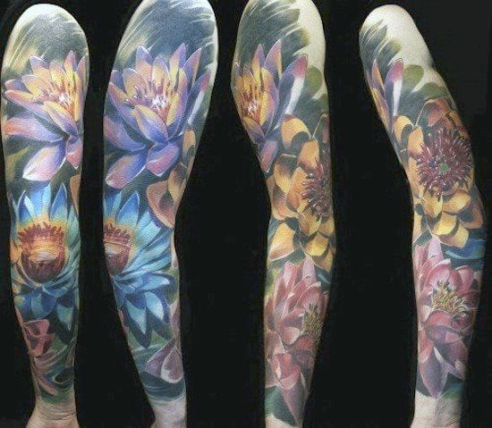 tatuaje flor de loto 286