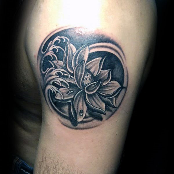 tatuaje flor de loto 34
