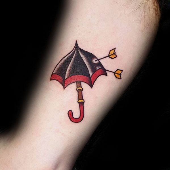 tatuaje paraguas 55
