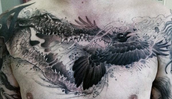 tatuaje cocodrilo caiman 156