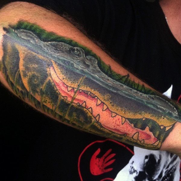 tatuaje cocodrilo caiman 172
