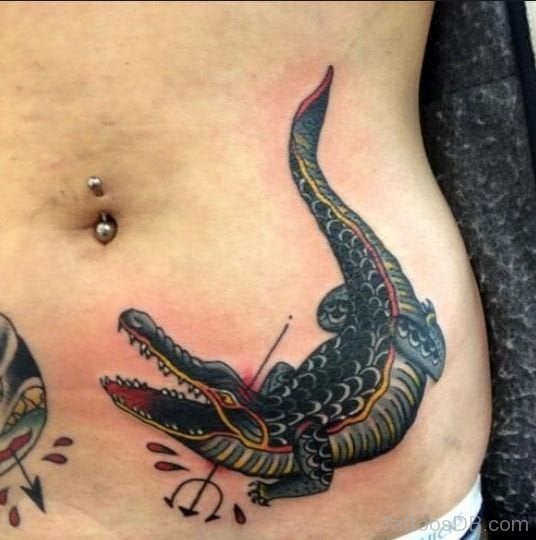 tatuaje cocodrilo caiman 176