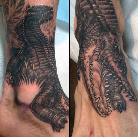 tatuaje cocodrilo caiman 184