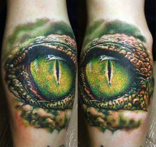 tatuaje cocodrilo caiman 32